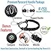 F-32 Handle for Wide Mouth Hydro Flask Water Bottles - Paracord Carrier Survival Strap Cord w/Compass, Safety Ring/Carabiner - Fits Any Wide Mouth Bottle Brand 12oz-64oz (12OZ - 64OZ, MIDNIGHT BLACK)