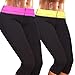CFR Womens Slimming Thermal Capri Pants Sauna Body Shaper Control ,Black,XL
