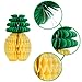 WILLBOND 12 Pack Pineapple Honeycomb Centerpieces Tissue Paper Pineapple 8 Inch Party Supplies Table Hanging Decoration Hawaiian Luau Party Birthday Wedding Home Favor (8 Inch, 12 Packs)