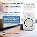 SadoTech Wireless Doorbell for Home - Battery Operated, 1000 Feet, Waterproof Door Bell w/LED Flash, 1 push button + 1 receiver, Waterproof Black