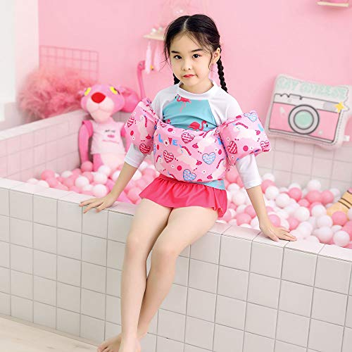 JIWINNER Swim Vests Flotation Jacket Swim Belt Learn to Swim Device Toddler Floaties Device for Pool 30-50 lbs - Thumbnail 4