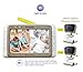 MoonyBaby Split Screen, Wide Angle, 2 Cameras Video Baby Monitor with 5 inches Screen, Automatic Night Vision, Temperature Monitoring, 2 Way Talkback