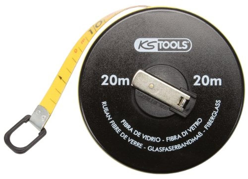 KS Tools 300.0041 Enclosed glassfibre tape measure, 20m