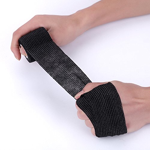 Self-Adhesive Cohesive Wrap Bandage Flexible Stretch Tape Athletic Strong Elastic First Aid Tape for Wrist, Ankle Sprains, Swelling 12 Packs, 2Inch X 5Yards