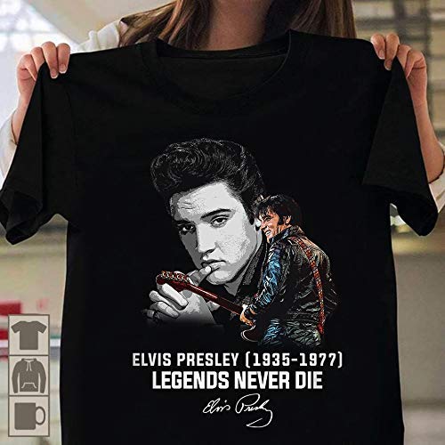 Amazon Com Elvis Presley Legends Never Die 1935 1977 T Shirt