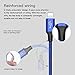 Multi USB Cable, USB to Lightning/Micro/USB C 3 in 1 Braided Charging Cable for iPhone X/8 Plus/7 Plus/iPad/MacBook/Galaxy S8 Plus Note 8/Lg V20(Blue)