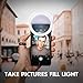Selfie Ring Light for Camera, 2 Pack Rechargeable Selfie 36 LED Light for iPhone Sumsang Ipad Smartphone Photography Phones, Black & White
