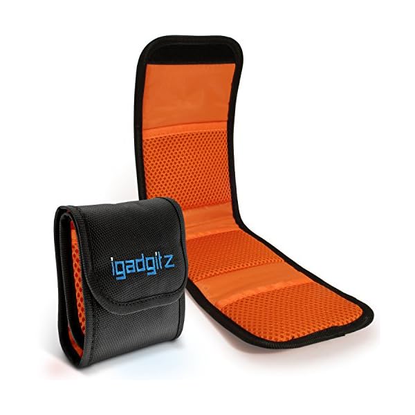 iGadgitz U4536 3 Taschenbeutel Objektivfilter Tasche Hülle Etui Kompatibel mit SKR & DSLR Kameras
