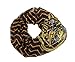 elope Harry Potter House Lightweight Infinity Scarf for Adults and Kids (black) Standard
