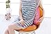 ChezMax Round Donut Pillow 16 Inch, Soft Decorative 3D Print Seat Pad Cushion, Comfortable Plush Funny Cute Food Shaped Stuffed Throw Pillow for Adult Couch Floor Chair Sofa Office-Pink Sugar