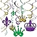 Mardi Gras Party Foil Swirl Value Pack Hanging Decorating Kit primary