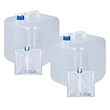 UMETASS 2 Pack 5.3 Gallon Collapsible Water