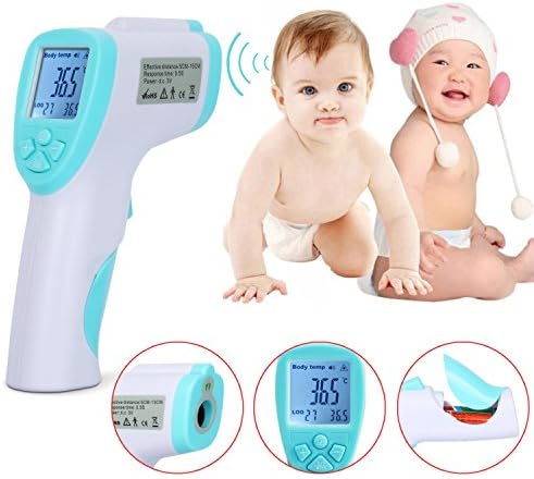 Forehead Thermometer, Infrared Non-Contact Digital Temperature Measurement Gun for Baby Child Object Surface Digital Thermometer with 32 Memory Recall by SIZUAN