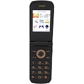 Kufoo Unlocked Flip Phone, Wide Screen 26x18 Dual Magnetic Speaker Senior Mobile Phone Indoor Use US (Red)