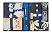 Strapbook Elastic Grid Organizer Book for Electronics Accessories Travel Cables Chargers and More (Blue)
