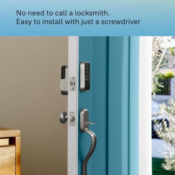 Yale Security Assure Lock 2 Deadbolt, Black Suede Keyed Smart Entry Door Lock with Wi-Fi Connected Keypad for Code Entry and Remote Access, YRD410-WF1-BSP