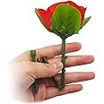 WSNMING 5 Pcs Folding Appearing Rose Flower Magic Tricks Toys Accessories Props for Stage Bar Party Home Shows Street