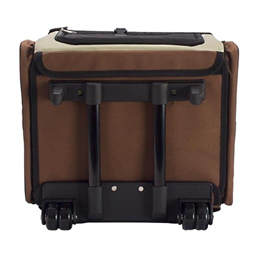 FrontPet Airline Approved Rolling Pet Travel Carrier with Wheels and Backpack Straps, 12″ W x 14