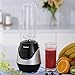 Comfee 250W Personal Blender with 2 x 20 Oz BPA Free Tritan Sport Bottle and 2 BPA Free Travel Lid. Mini Portable Smoothie maker for smoothies, Shakes, Baby Food, Healthy Drinks (Black)