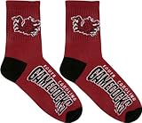 South Carolina Gamecocks Team Color Quarter Socks