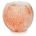 Hand Crafted] HemingWeigh Himalayan Round Crystal Rock Salt Votive Candle Holder