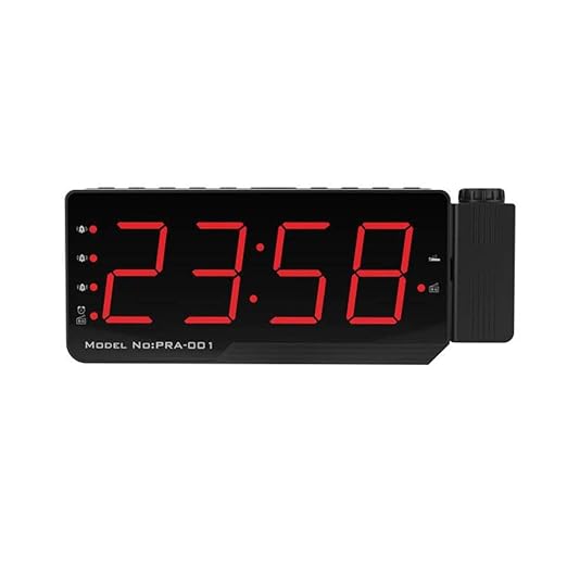 Funnyrunstore Digital Radio Despertador proyector LED Display ...