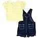 Sesame Street Elmo Girls Short Sleeve Tee and Shortall Set (Baby)