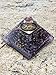 Orgone Amethyst Pyramid with The OM Symbol | Orgonite Energy Generator with Crystal Point & Reiki Energy | Protects and Heals on All Spiritual and Physical Levels | Powerful Meditation tool