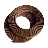 Instatrim 1/2 Inch (Covers 1/4" Gap) Flexible, Self-Adhesive, Caulk and Trim Strips for Floors, Ceilings, Countertops and More (Dark Brown, 10ft Long, 2 Pack)
