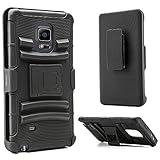 Samsung Galaxy Note Edge Case - NageBee - Hybrid Kickstand Case with Silicone Armor Skin Case for Samsung Galaxy Note Edge (Holster Stand Black)