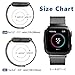 iGK For Fitbit Versa Bands, Stainless Steel Milanese Loop Metal Mesh Bracelet Sport Strap with Unique Magnet Lock Wristbands Replacement Band for Fitbit Versa Black Large