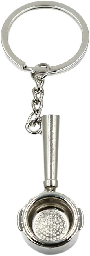 MOONQING Metal Spoon Shape Keychain Mini Key Ring Bag Pocket Pendant Ornaments