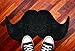 Mustard Novelty Door Mat - Black Mat The Moustache