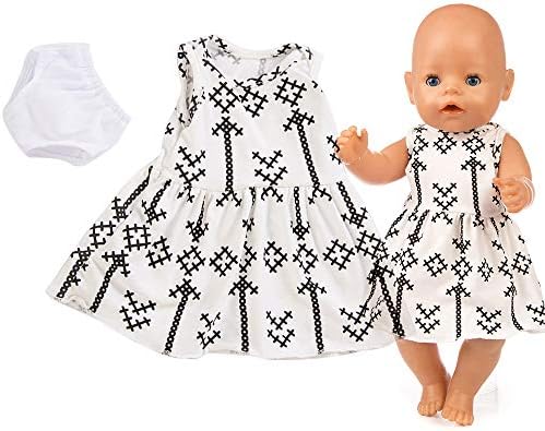 Minshao Doll Dress For 18 Inch American Girl Doll Accessory Girl's Toy (White)