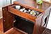 THE REFINED FELINE Cat Litter Box Enclosure Cabinet, Modern, Mahogany Brown, Adjustable Levelers, Large, Hidden Litter Cat Furniture with Drawer