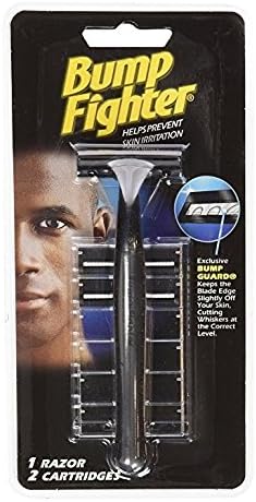 Bump Fighter Shaving Kit: 1 Razor with 2 Refill Blades + FREE Schick Slim Twin ST for Sensitive Skin
