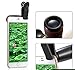 AQwzh Phone Camera Lens, 12X Zoom Telephoto Lens for Smartphone 2 in 1 HD Dual Focus Monocular for Adults Clip on Telephone Lens Kit