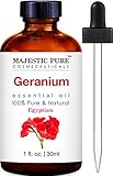Majestic Pure Geranium Oil, Therapeutic Grade, Premium Quality Geranium Oil 1 fl Oz
