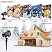 Decoration Projector Lights, Christmas Projector Lamp with Rotating Snowflake & Snow Falling, Remote Timer 4 Modes IP65 Waterproof LED Landscape Projector for Christmas Halloween Birthday Wedding Part