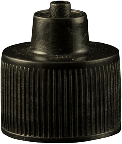 Jensen Global JGC-512-10 for 1, 2, and 4 oz Luer Lock Bottle Cap Black Neck Size 20-410 Bag of 10