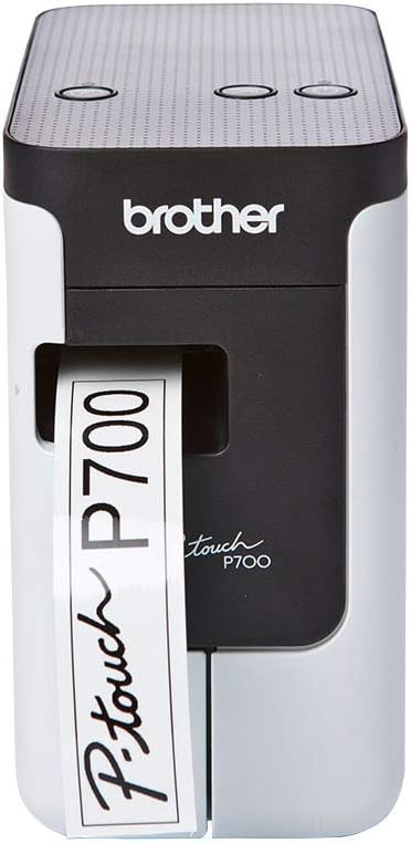 Brother PT-P700 Label Maker, USB 2.0, P-Touch Label Printer, Portable, Up to 24mm Labels