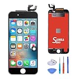 SANKA iPhone 6S Plus LCD Screen Replacement Black, Digitizer Display Retina 3D Touch Screen Glass Frame Assembly for iPhone 6S Plus 5.5 inch - Black (Free Tools Included)