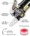 Tcisa Tire Inflator with Pressure Gauge - Digital Heavy Duty 200 PSI Air Pressure Gauge with Leakproof Air Chuck Valve Extender Rubber Air Hose Quick-Connect Fitting