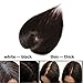 Human Hair Crown Topper Top Hairpieces for Women Clip in Toupee with Thinning Hair Middle Part Hand-made Silk Base at Middle&PU Around Wiglet(10