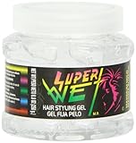 Super Wet Plus Transparent Hair Gel - Transparente Pelo 8.8 Oz