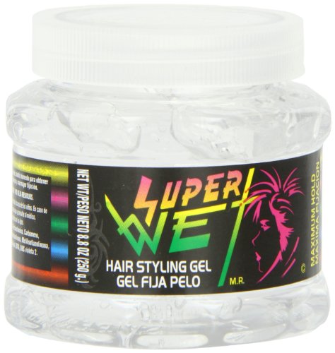 Super Wet Plus Transparent Hair Gel - Transparente Pelo 8.8 Oz