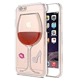 iphone6 Plus Case, FLOVEME [ Wine Glass Series ] PC 3D Design Liquid Cover for iphone6 Plus 5.5 inch,Red