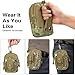 MoKo Universal Outdoor Waist Bag, Tactical EDC Molle Pouch Camping Trekking Belt Purse Fit 6.5