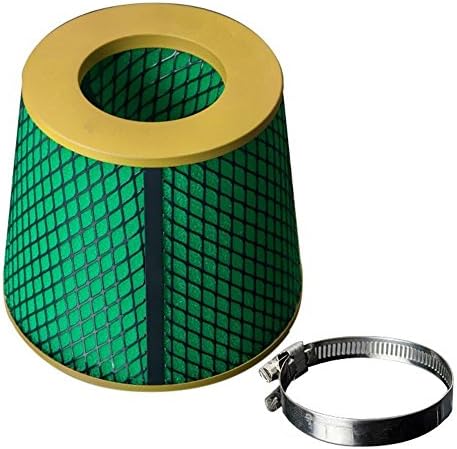 Fastwayracer Universal Super High Dry Flow Air Filter Intake Cone (4"(102MM), Gold)