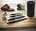Kyocera Revolution Kitchen Knife Block Set, Blade Sizes: 7-inch, 5.5-inch, 4.5-inch, 3-inch, Black